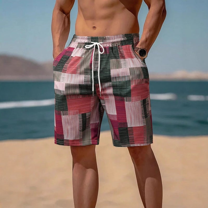 Men's Digital Print Swim Shorts - Image 1