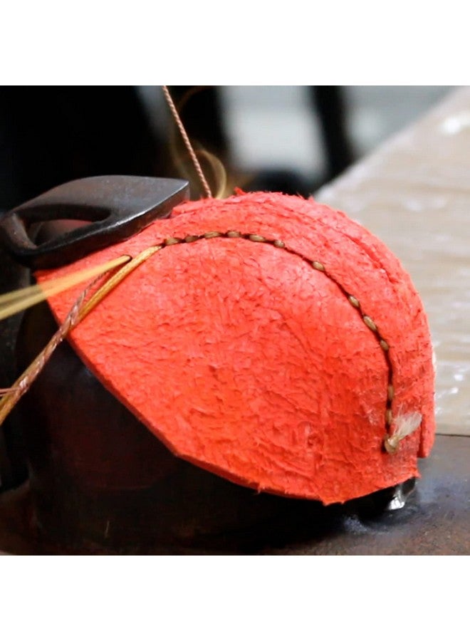 SG Shield 30 Four-Piece Water Proof Cricket Leather Ball (RED) - Image 3