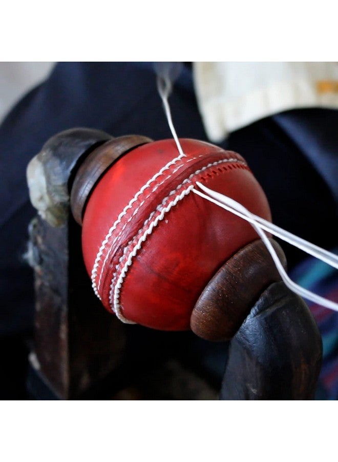 SG Shield 30 Four-Piece Water Proof Cricket Leather Ball (RED) - Image 2