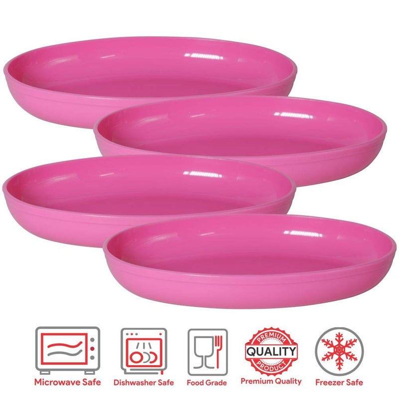 Wonder Homeware Sigma Snacker Microwave Safe Bowl Set, 4 pc 500 ml, Pink Color (Pink) - Image 4