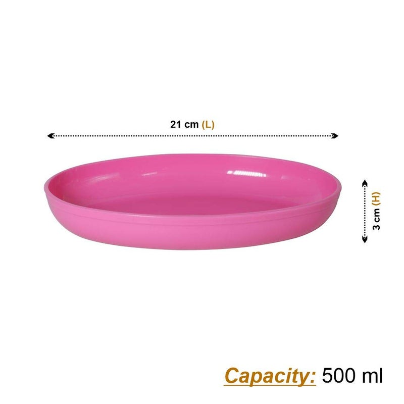 Wonder Homeware Sigma Snacker Microwave Safe Bowl Set, 4 pc 500 ml, Pink Color (Pink) - Image 3