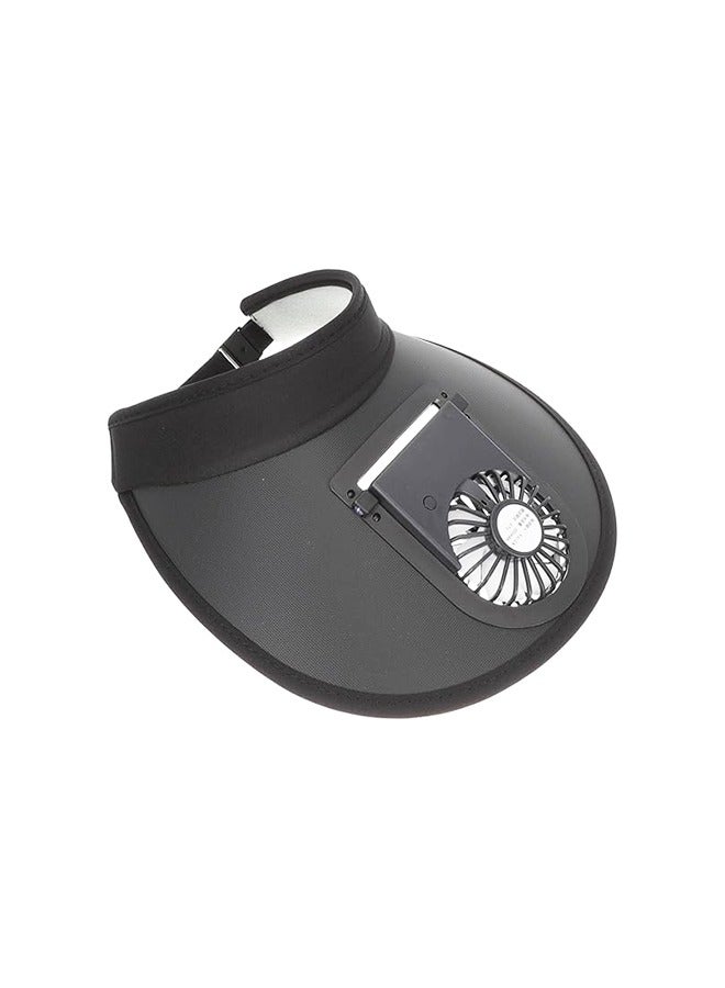 Generic Sun Visor Hat with Fan, Fan Visor Hat Summer Cooling Fan Hat Empty Top Baseball Sun Cap for Women Men Kids  - Image 1