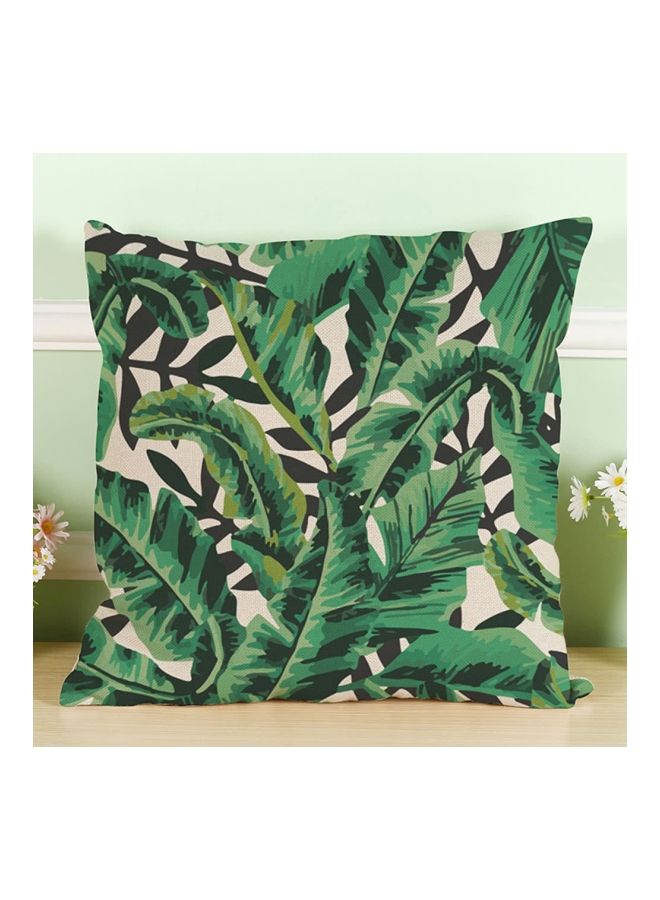 NIBEMINENT Decorative Cushoin Cover White/Green 12cm - Image 2