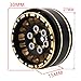 Pothyes 10 Brass Beadlock Wheel Rims 4PCS Wheels for All 124 Scale FCX24 Axial SCX24 Deadbolt C10 Gladiator 118 TRX4M RC Crawler Car Upgrades Parts Pattern J - Image 4