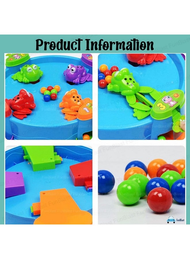 فنبلاست لعبة الضفدع الجائع من فن بلاست للأطفال - لعبة أكل الضفدع بالخرز، لعبة إصبع سطح المكتب للأطفال، لعبة أكل الضفدع الجائع، ألعاب لوحية عائلية للأطفال (2-4 لاعبين) - Image 3