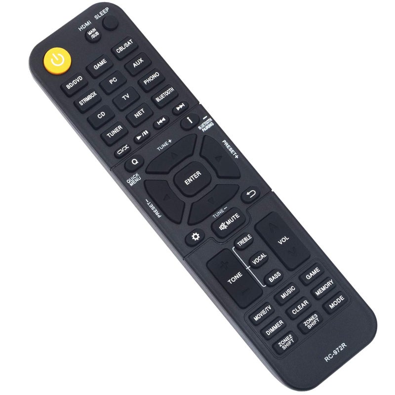 ZdalaMit RC-972R Replacement Remote Applicable for Onkyo AV Receiver TX-NR797 TX-RZ840 TX-NR696 TX-NR595 TX-NR696-S TX-NR6050 TX-NR6100 TX-RZ50 TXNR797 TXRZ840 TXNR696 TXNR595 TXNR6050 Audio Vedio Receivers - Image 2