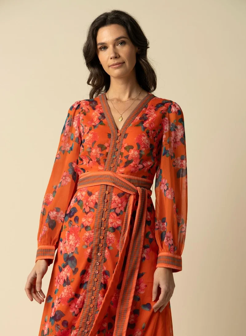 Raishma Athena Orange Dress