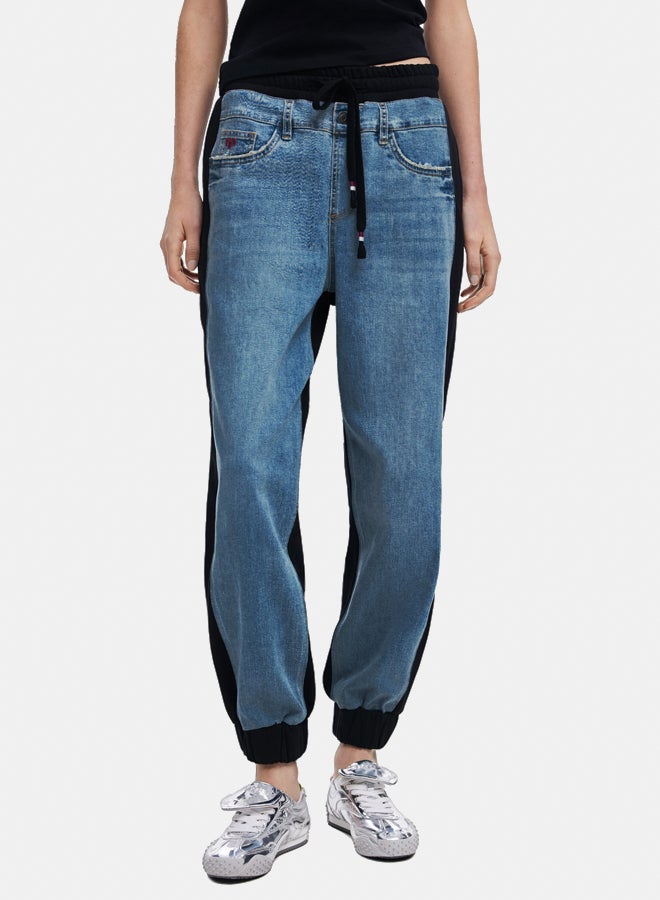DESIGUAL Contrast jogger jeans - Image 2