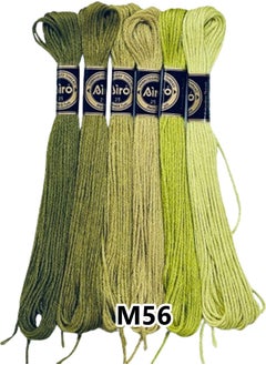 Airo Muline Etamine Cotton Embroidery Thread Thread 6 Piece Set 