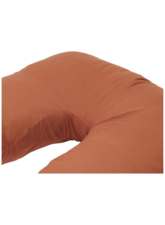 إيروريكس وسادة مريحة للحمل والأمومة على شكل حرف U، لون بني شوكولاتة، قطعتين - Image 2