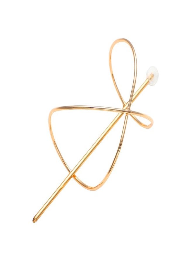 SOHI Women's The Wrap Hair Pin For Casual Wear | California Gold Colour | Alloy Material | Pin Closure | N/A Hair Accessories | Hair Pin For Women & Girls - Image 5