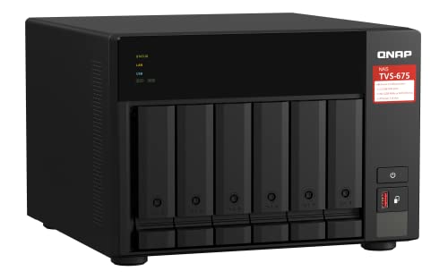 QNAP TVS-675-8G-US 6 Bay High-Speed Desktop NAS with ZhaoXin KX-U6580 8-core CPU, 8GB DDR4 Memory and 2.5GbE (2.5G/1G/100M) Network Connectivity (Diskless) - Image 4