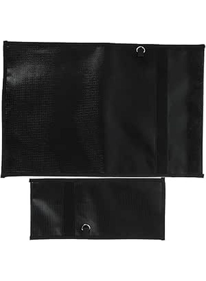 2Pcs Fireproof Waterproof Faraday Bag For Documents Phones Tracking Device Storage - Image 1