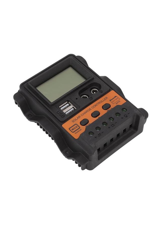 Thoraya 12V 24V Dual USB Solar Charge Controller PWM Photovoltaic Solar Panel Charge Regulator with LCD Display 30A  - Image 2
