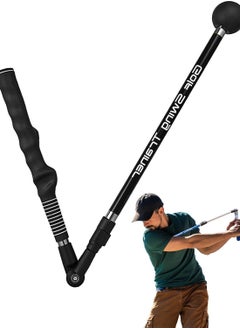 Excefore Golf Swing Trainer aid, Golf Training aid to Improve Hinge, Forearm Rotation, Shoulder turna and Grip.Portable Collapsible Swing Trainer Equipped with Golf Grip Trainer, for Improved Rhythm  - Image 1