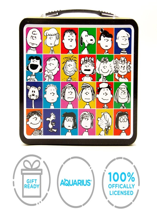 AQUARIUS Peanuts 75th - Retro Fun Box - Sturdy Tin Storage Box with Plastic Handle & Embossed Front Cover - Officially Licensed Peanuts Merchandise & Collectible Gift - Image 2