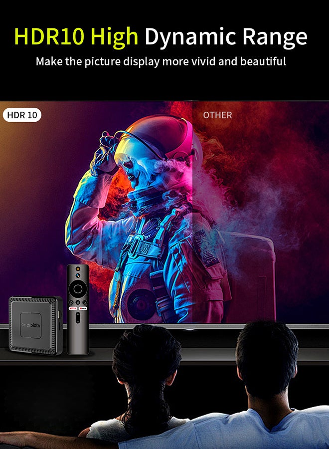 Q7 Android 10 Smart TV Box Support WiFi 6 Voice Control 4K Ultra HD Picture Quality Bluetooth 5.2 Set Top Box  - Image 4