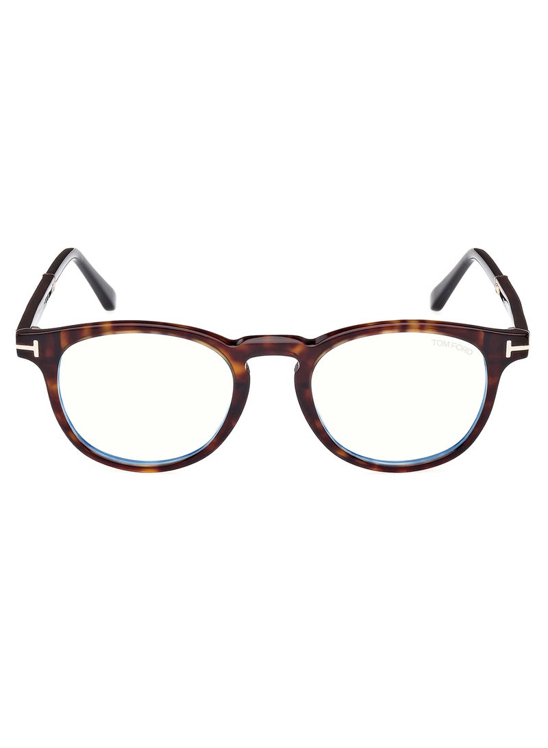 TOM FORD Unisex Round Shape Resin Eyeglass Frames - FT5891-B05649 - Lens Size: 49 Mm - Image 2