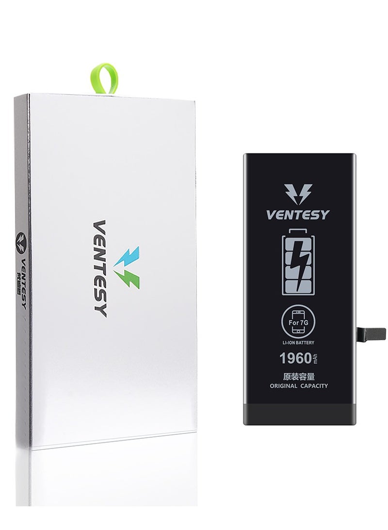 VENTESY Ultra Capacity Battery for Apple iPhone 7 - Black  - Image 1