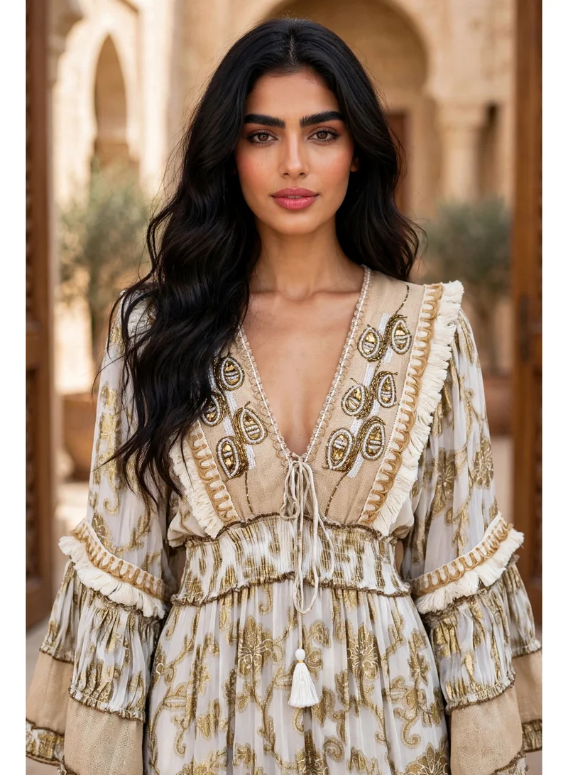 Ikkxa  Azure Bloom Grace Dress for Women | Best Price UAE