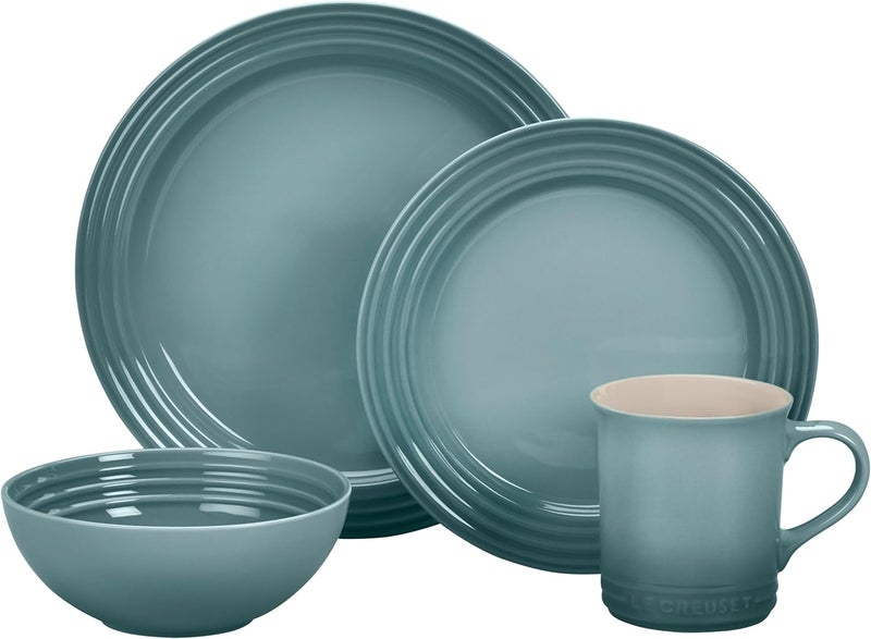 Le Creuset Stoneware Dinnerware Set 16 pc Sea Salt - Image 1