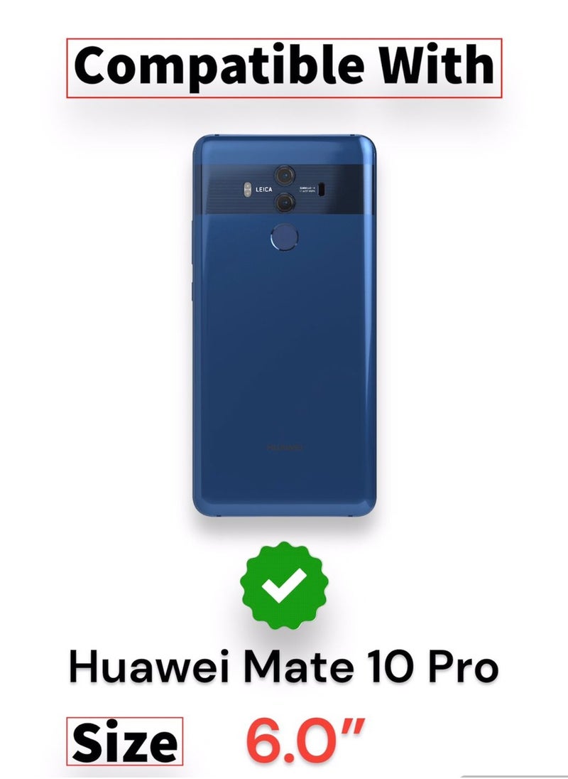 Generic - For Huawei Mate 10 Pro Leather Smart View Sensor Flip Case , With Window View , Support Sensor Feature to Wake and Sleep Mode  Compatible With Huawei Mate 10 Pro (6.0") (Blue) - Image 1