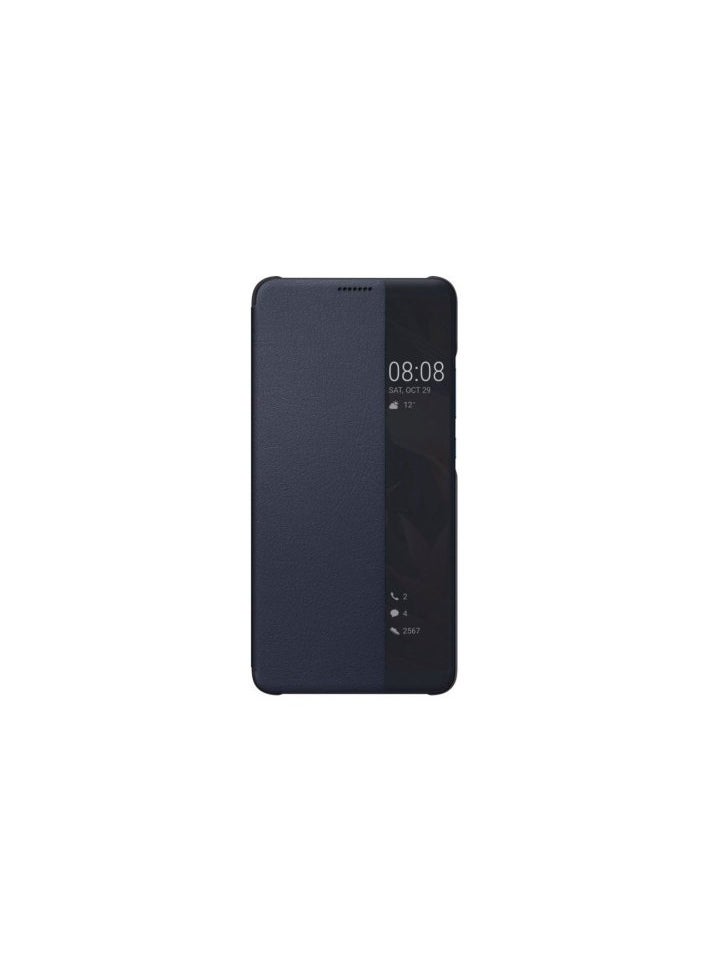 Generic - For Huawei Mate 10 Pro Leather Smart View Sensor Flip Case , With Window View , Support Sensor Feature to Wake and Sleep Mode  Compatible With Huawei Mate 10 Pro (6.0") (Blue) - Image 1