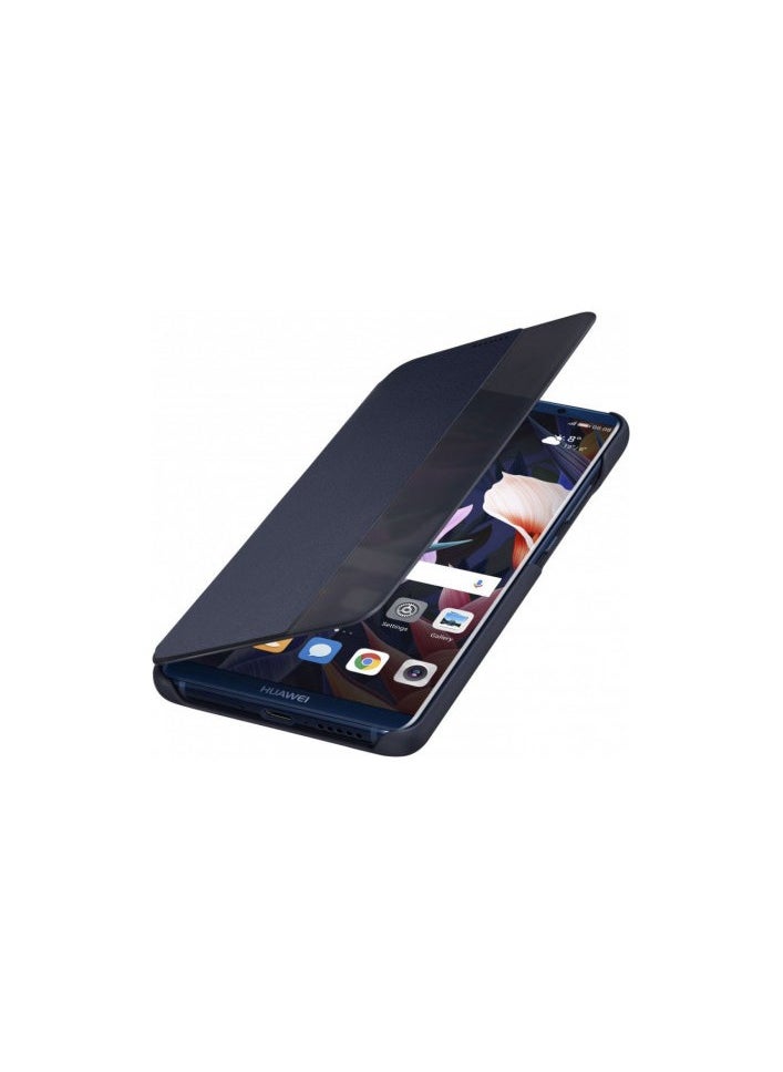 Generic - For Huawei Mate 10 Pro Leather Smart View Sensor Flip Case , With Window View , Support Sensor Feature to Wake and Sleep Mode  Compatible With Huawei Mate 10 Pro (6.0") (Blue) - Image 1