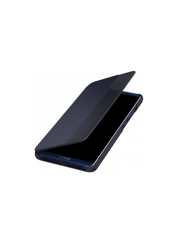 Generic - For Huawei Mate 10 Pro Leather Smart View Sensor Flip Case , With Window View , Support Sensor Feature to Wake and Sleep Mode  Compatible With Huawei Mate 10 Pro (6.0") (Blue) - Image 1