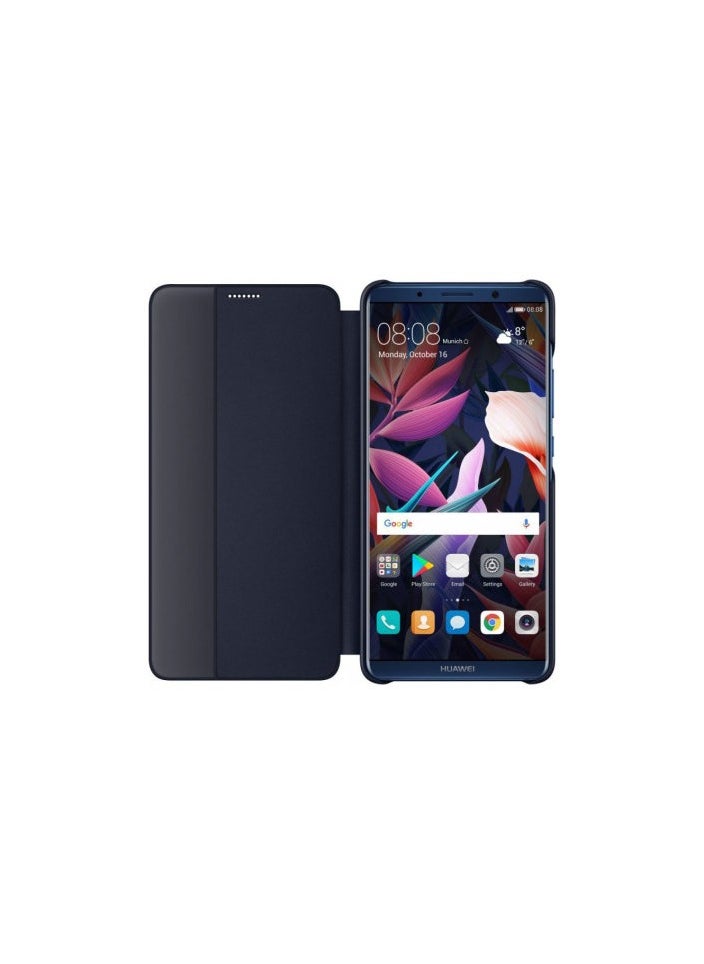 Generic - For Huawei Mate 10 Pro Leather Smart View Sensor Flip Case , With Window View , Support Sensor Feature to Wake and Sleep Mode  Compatible With Huawei Mate 10 Pro (6.0") (Blue) - Image 1