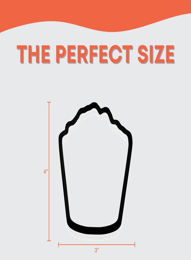 Bundle of Fun Movie Popcorn Cookie Cutter with Easy Push Design (4 inch) - Image 2