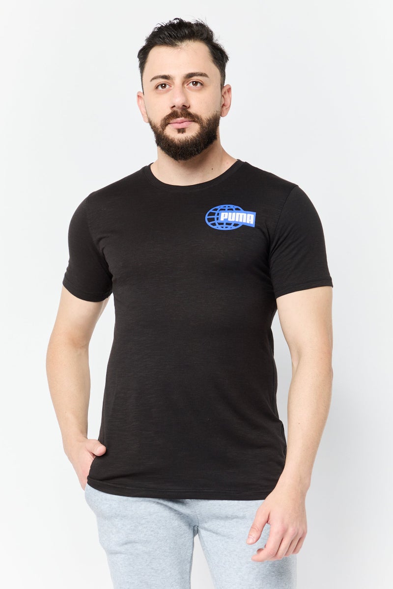 PUMA Men Sportswear Fit Short Sleeves Training T-Shirt, Black - Image 1