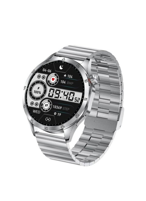G-Master 2 Smart Watch, Wireless Charging, Multiple NFC, Always on Display, Vibration Support, Up to 2.5 Hours Working Time, Bluetooth 5.0 - Silver