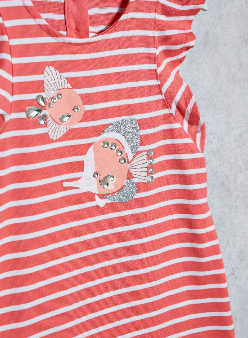 GYMBOREE Kids Stripe Fish Dress