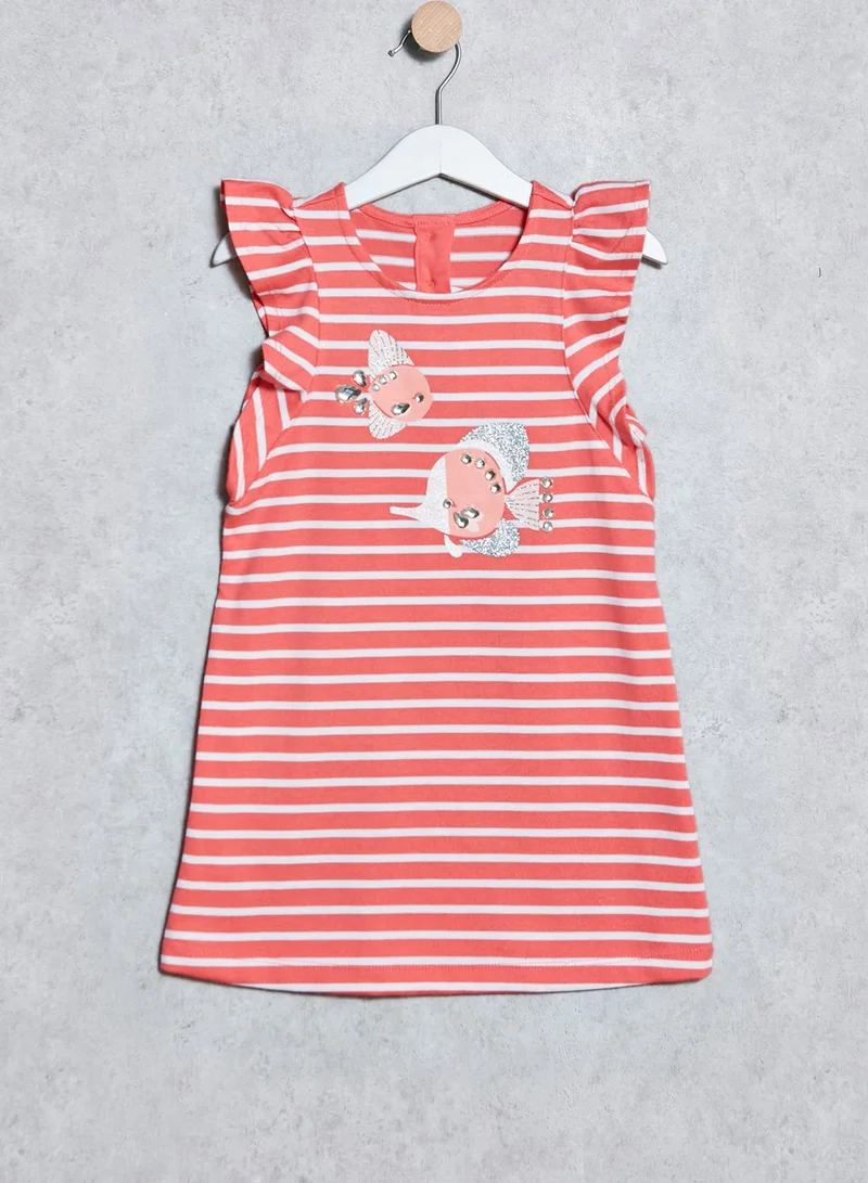 GYMBOREE Kids Stripe Fish Dress