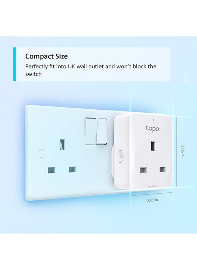 tapo - Smart Plug Wi-Fi Outlet, Works With Amazon Alexa (Echo And Echo Dot), Google Home, Wireless Smart Socket, Device Sharing, Without Energy Monitoring, No Hub Required (Tapo P100) - Image 1