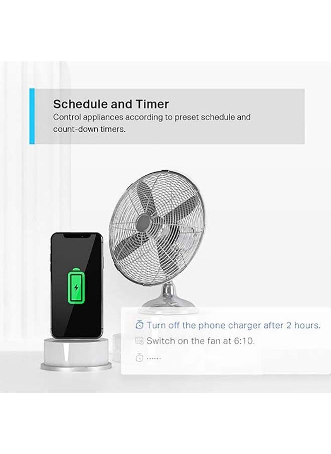 tapo - Smart Plug Wi-Fi Outlet, Works With Amazon Alexa (Echo And Echo Dot), Google Home, Wireless Smart Socket, Device Sharing, Without Energy Monitoring, No Hub Required (Tapo P100) - Image 1