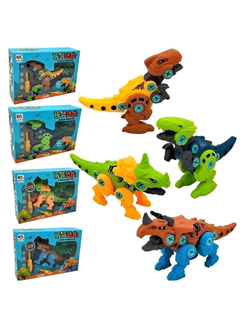 Dinosaur Construction Montessori Early Learning Toys Kit Design for Can Take Apart and Assembled with Realistic Simulation Design, Come with Screwdriver and Triceratops Dinosaur Assembly, Amazing Gift - Image 4