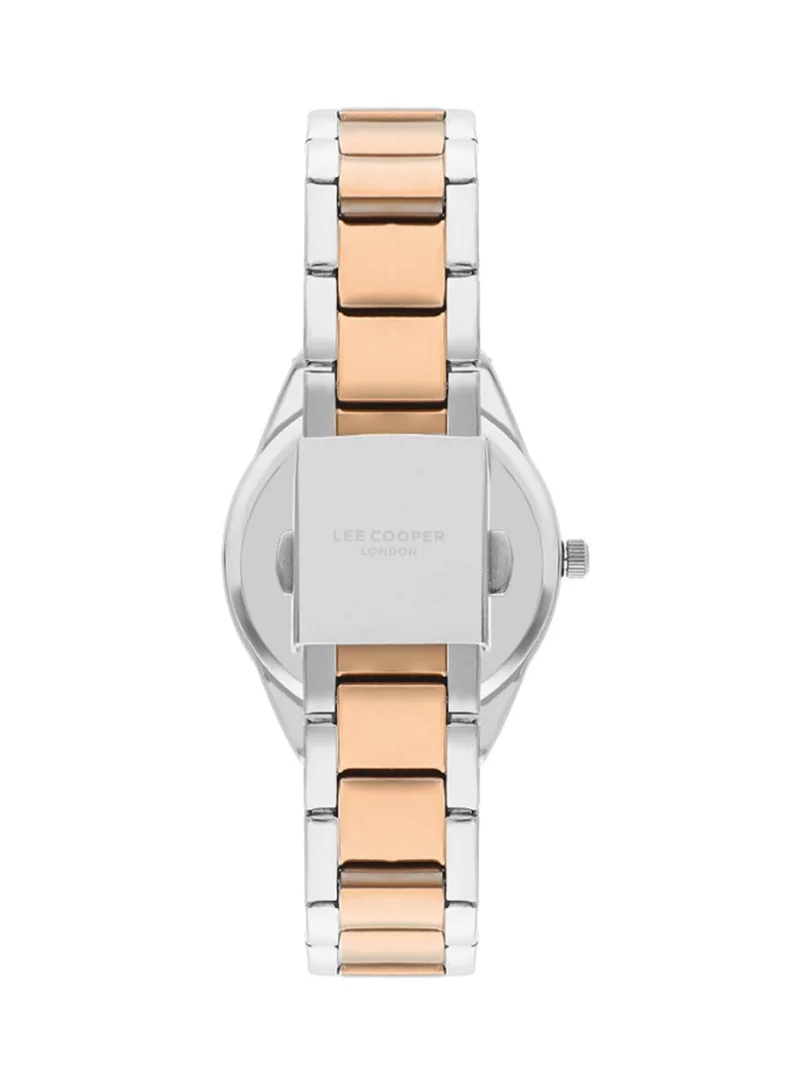 لي كوبر Lee Cooper LC07863.530 Women's Multi Function Display Watch & Metal Strap Silver/Rose Gold