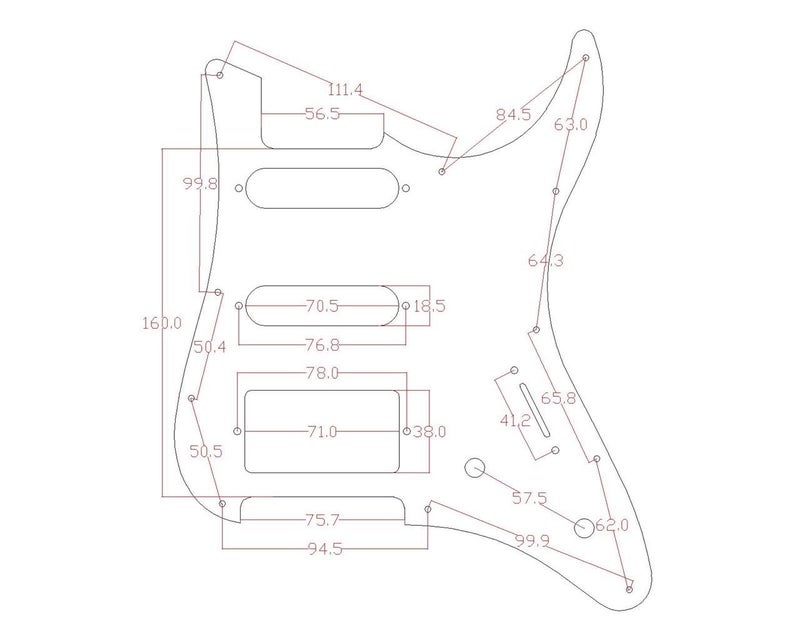 KAISH Guitar HSS Pickguard and Tremolo Trem Cover Back Plate fits Yamaha PACIFICA Guitar White Pearl - Image 3