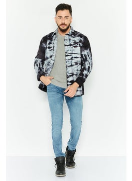 Wrangler Men Tie Dye Long Sleeve Denim Jacket, Multicolor  - Image 2