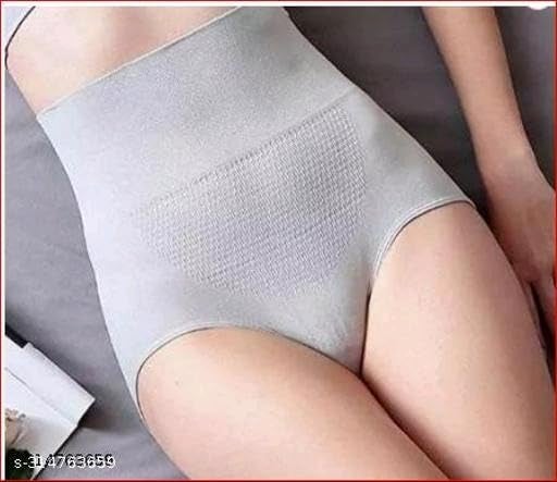 KROYWEN Women's Cotton Spandex High Waist Seamless Slimming Panties 360 Tummy Tucker/Tummy Control Panty… Pink,Grey - Image 4