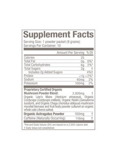 Om Mushroom Superfood Coffee Latte Blend Mushroom Powder Single Serve 10 Count Lion Mane Cordyceps Reishi Chaga Energy & Mental Clarity Support Supplement  - Image 5