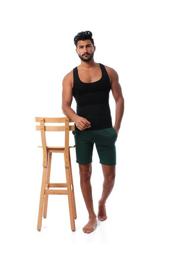 DICE 3-Piece Cotton Sleeveless Undershirt Set Navy/Grey/Black  - Image 4