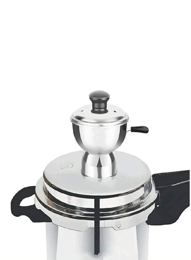 Trendmad Stainless Steel Puttu Maker & Puttu Maker Pressure Cooker Top, Steel Puttu Maker 300ml, Silver - Image 5