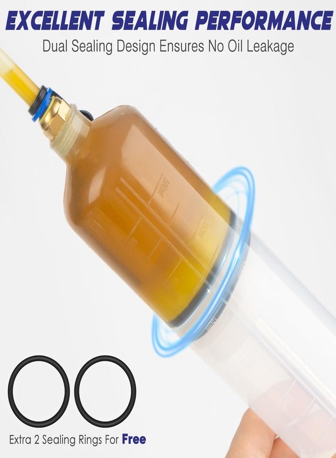 ExtreSpo 500CC Fluid Extractor, Fluid Syringe Pump, Oil Extractor for Cars Ships Engines Lawn Mowers Fluid Extraction and Filling, with 2 Transparent Hose - Image 2