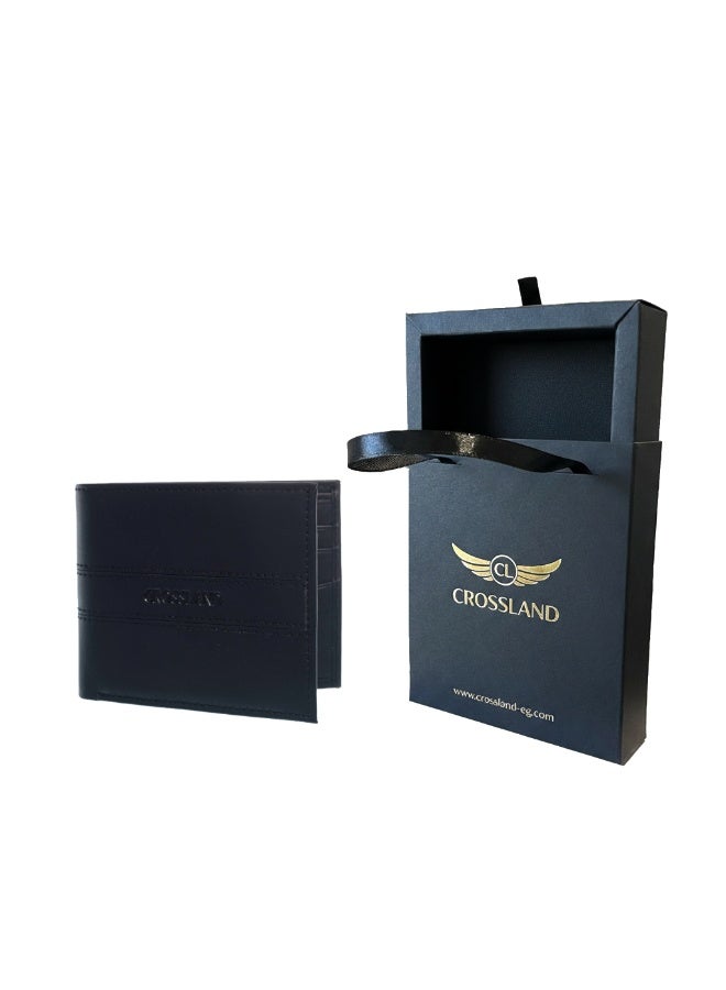 كروسلاند محفظة رجالي كروسلاند جلد طبيعي 8 بطاقات هوية وخاصية حجب بيانات بطاقات الائتمان - Image 1