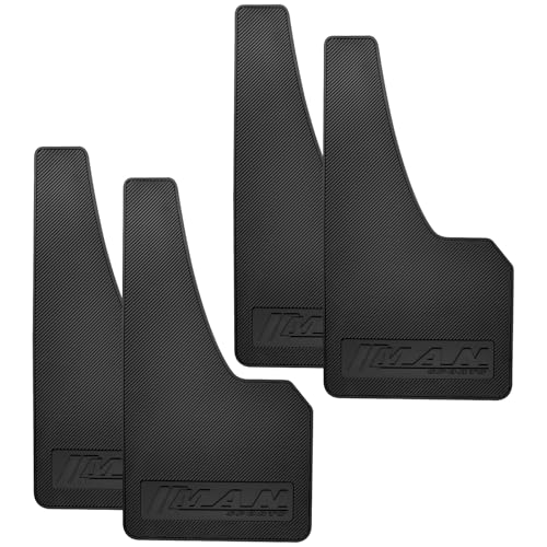 QUYDDC 4 Pcs Universal Black Soft Rubber Mud Flaps - Prevent Mud Splashes, Enhance Appearance, Easy Install, Waterproof & Scratch Resistant - Ideal for Sedan SUV and Urban/Suburban Cars -MAN - Image 1