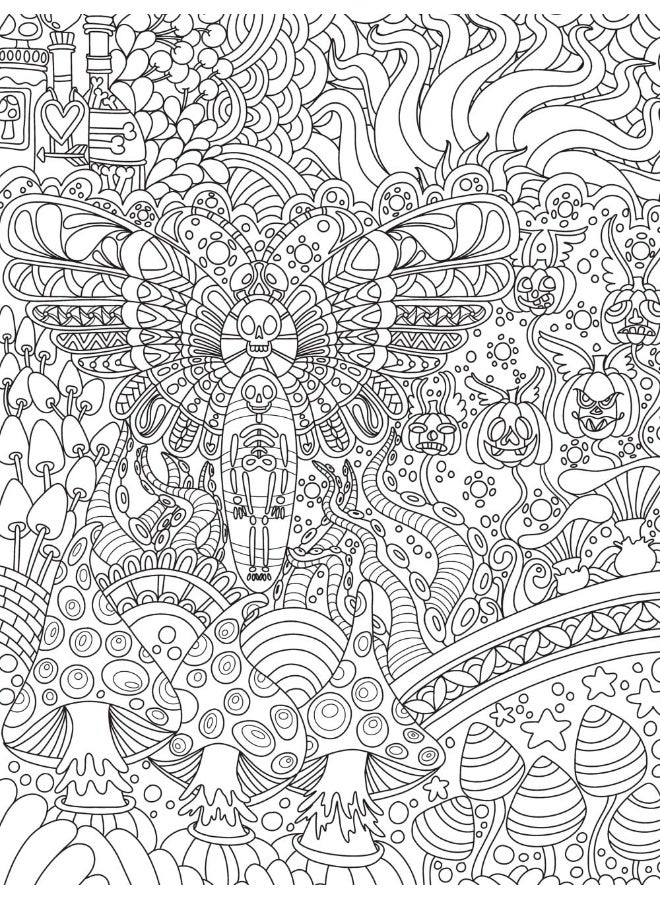 Dover Creepy & Crafty Coloring Book: Haunting Scenes for Creative Coloring  - Image 5