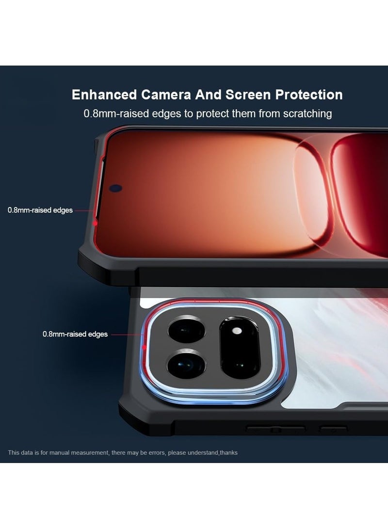 عام الغلاف المغناطيسي المتوافق مع iQOO 15 5G - حماية وسادة هوائية، غلاف شفاف مع حماية الكاميرا، غلاف خلفي من مزيج PC+TPU مقاوم للصدمات ويدعم الشحن اللاسلكي - Image 3